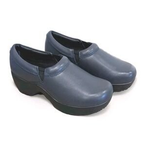 New SR Max Geneva Clog Shoe Womens 6.5 Blue Slip‎ Resistant Soft Toe Workwear